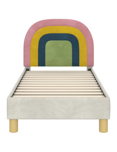 Struttura letto per bambini con testata Crema 70 x 140 cm