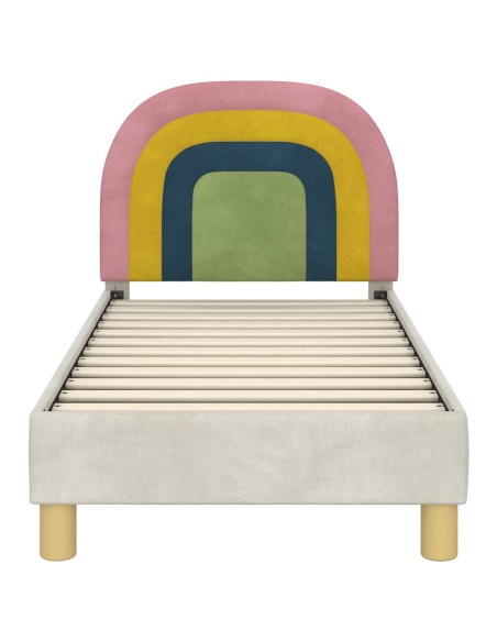 Struttura letto per bambini con testata Crema 70 x 140 cm