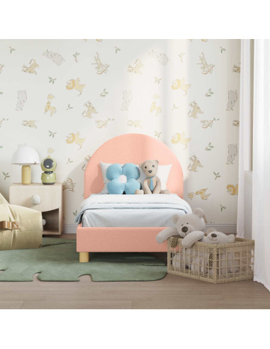 Struttura letto per bambini con testata Rosa 70 x 140 cm