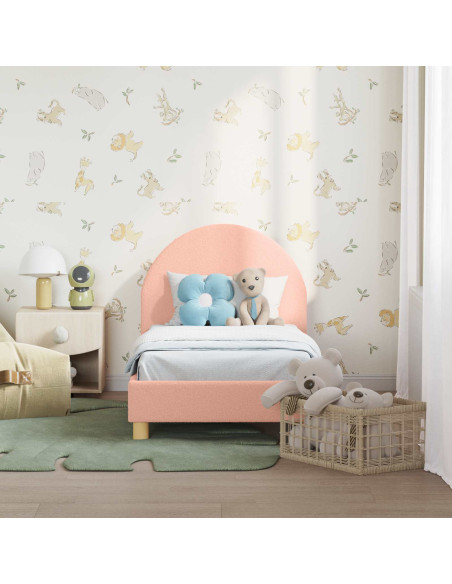 Struttura letto per bambini con testata Rosa 70 x 140 cm
