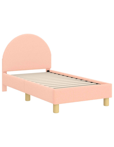 Struttura letto per bambini con testata Rosa 70 x 140 cm