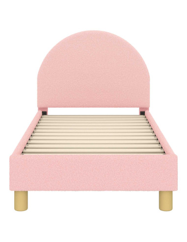 Struttura letto per bambini con testata Rosa 70 x 140 cm