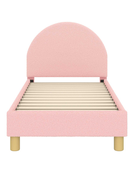 Struttura letto per bambini con testata Rosa 70 x 140 cm
