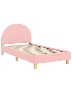 Struttura letto bambini con testata Rosa 80 x 160 cm 2