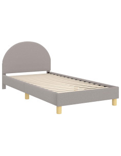 Struttura letto bambini con testata Grigio chiaro 80 x 200 cm 2