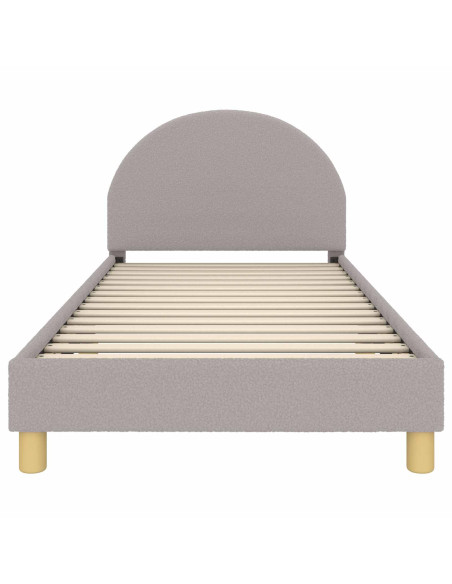 Struttura letto bambini con testata Grigio chiaro 80 x 200 cm