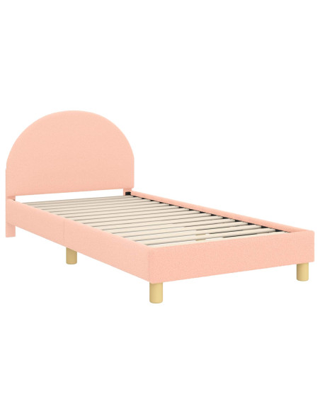 Struttura letto bambini con testata Rosa 90 x 190 cm