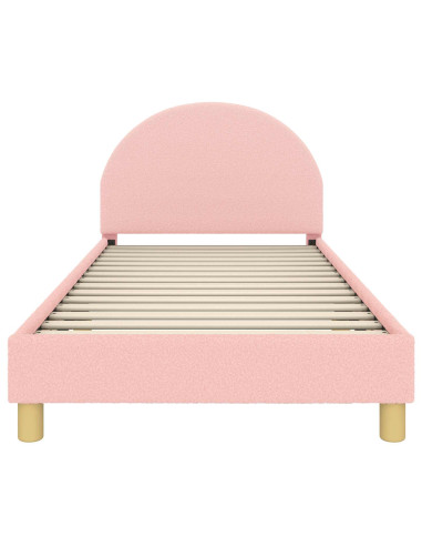 Struttura letto bambini con testata Rosa 90 x 200 cm