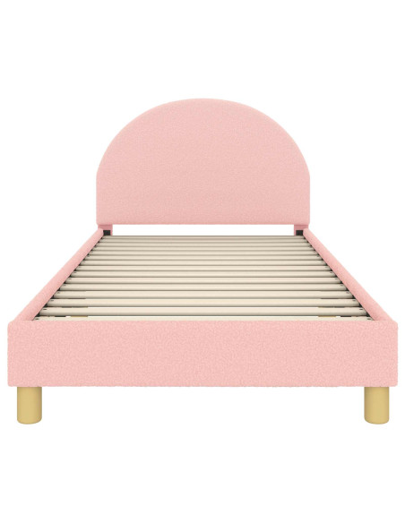 Struttura letto bambini con testata Rosa 90 x 200 cm