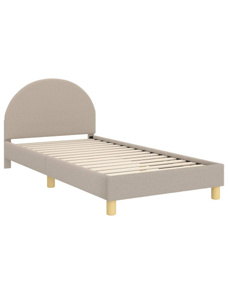 Struttura letto bambini con testata Grigio chiaro 90 x 200 cm