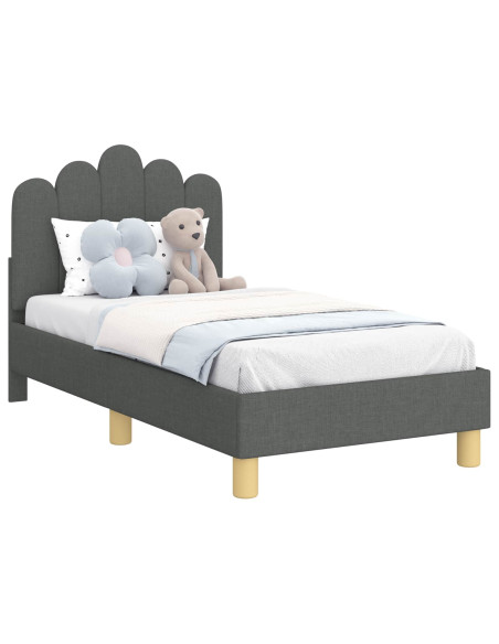 Struttura letto per bambini con testata Grigio scuro