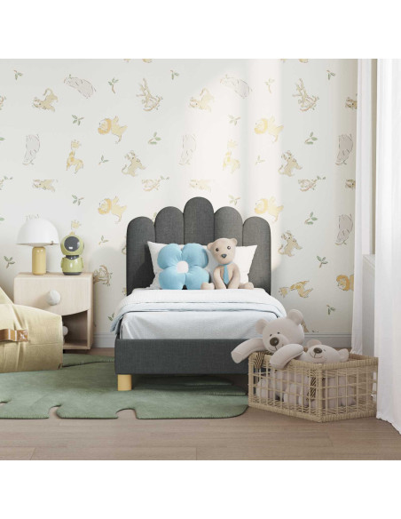 Struttura letto per bambini con testata Grigio scuro