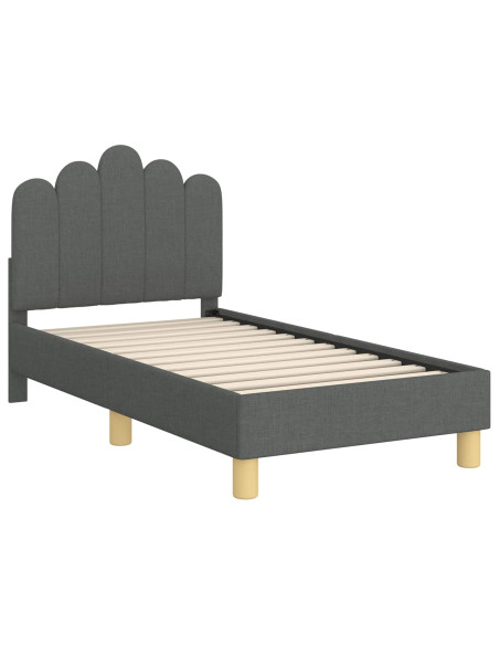 Struttura letto per bambini con testata Grigio scuro