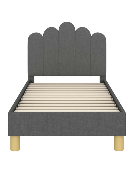 Struttura letto per bambini con testata Grigio scuro