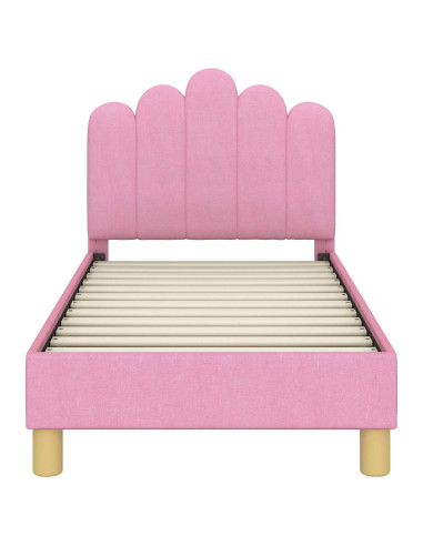 Struttura letto per bambini con testata Rosa 70 x 140 cm