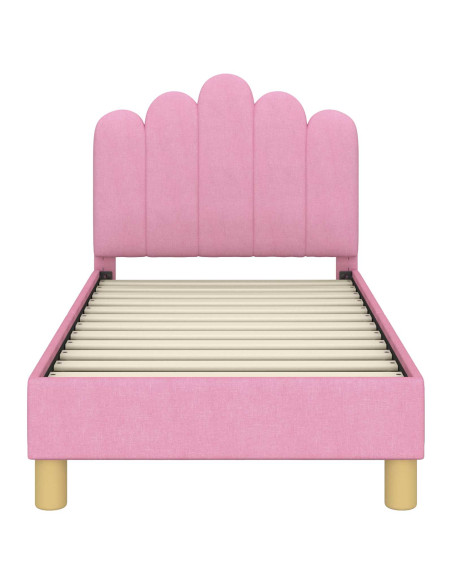 Struttura letto per bambini con testata Rosa 70 x 140 cm