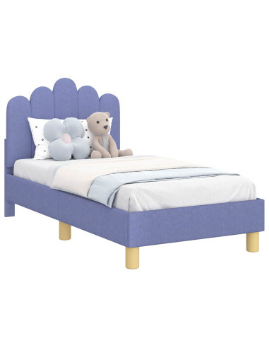 Struttura letto per bambini con testata Blu jeans 70 x 140 cm
