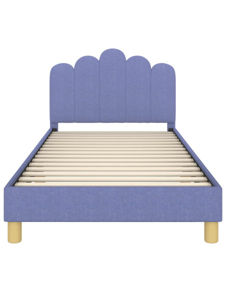 Struttura letto bambini con testata Blu jeans 90 x 190 cm