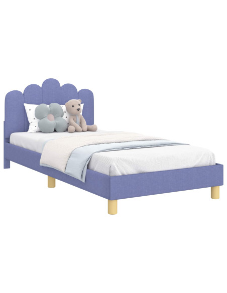 Struttura letto bambini con testata Blu jeans 90 x 200 cm