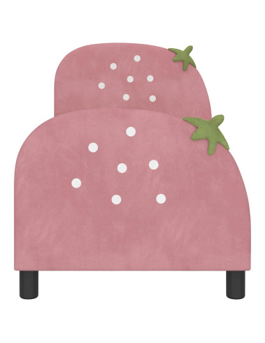 Struttura letto per bambini con testata Rosa 70 x 140 cm