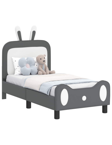 Struttura letto per bambini con testata Grigio chiaro PU