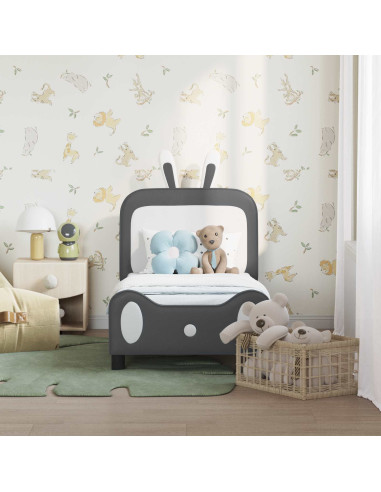 Struttura letto per bambini con testata Grigio chiaro PU