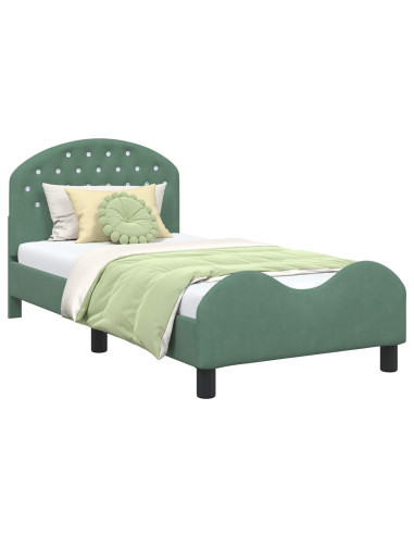 Struttura letto bambini con testata Verde Mare 80 x 160 cm