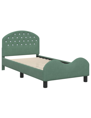 Struttura letto bambini con testata Verde Mare 80 x 160 cm