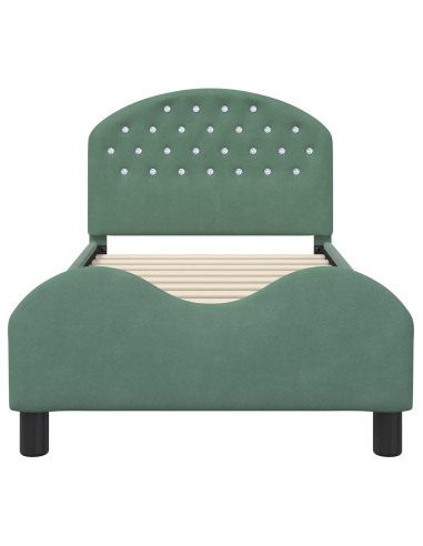 Struttura letto bambini con testata Verde Mare 80 x 160 cm