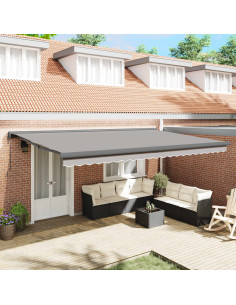 Tenda da Sole Grigio chiaro 500 x 300 x 165 cm