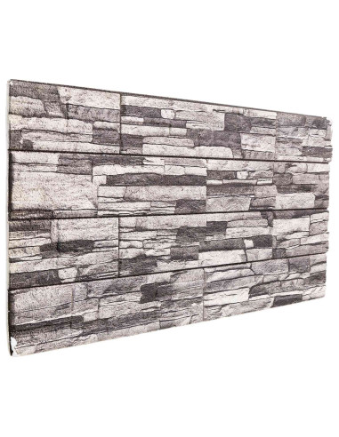 Pannelli da parete 10 pcs Grigio scuro e grigio chiaro