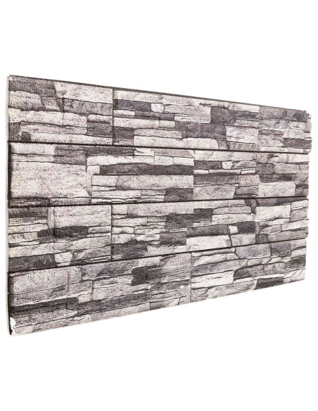 Pannelli da parete 10 pcs Grigio scuro e grigio chiaro