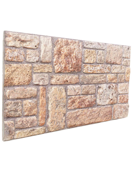 Pannelli da parete 10 pcs Marrone chiaro e bianco 100 x 50 cm