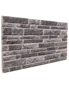 Pannelli da parete 10 pcs Antracite 100 x 50 cm Schiuma EPS