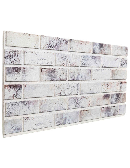 Pannelli da parete 10 pcs Grigio Chiaro e Nero 100 x 50 cm