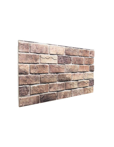 Pannelli da parete 10 pcs Marrone e Grigio 100 x 50 cm