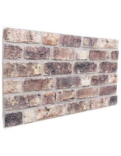 Pannelli da parete 10 pcs Marrone Scuro 100 x 50 cm Schiuma EPS