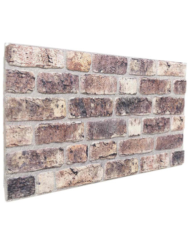 Pannelli da parete 10 pcs Marrone Scuro 100 x 50 cm Schiuma EPS