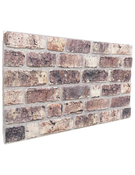 Pannelli da parete 10 pcs Marrone Scuro 100 x 50 cm Schiuma EPS