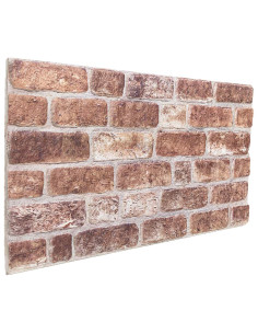 Pannelli da parete 10 pcs Marrone 100 x 50 cm Schiuma EPS