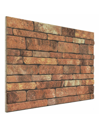 Pannelli da parete 10 pcs Marrone e bianco 100 x 50 cm