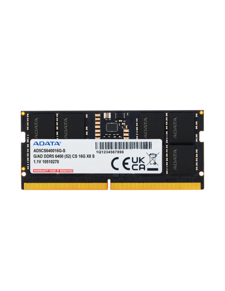 ADATA RAM CSO-DIMM 16GB DDR5 6400MHZ 1.1V