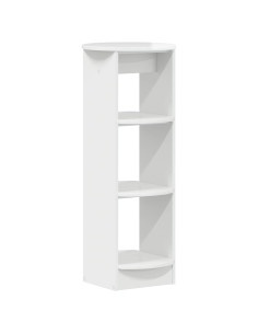 Mobile laterale Bianco Lucido 40 x 40 x 100 cm