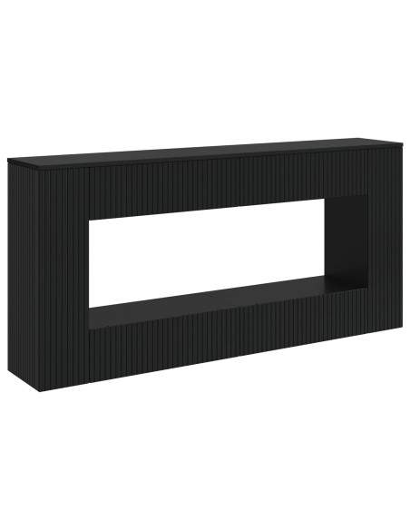 Tavolo consolle Nero 155 x 29 x 74 cm Legno ingegnerizzato