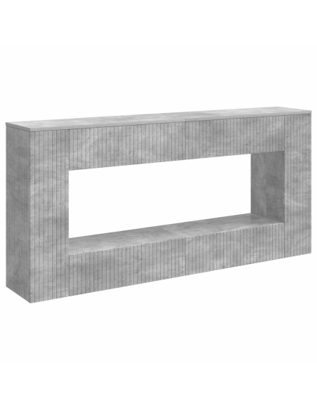 Tavolo consolle Rigato Grigio Cemento 155 x 29 x 74 cm