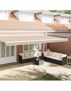 Tenda a Braccio Beige 580 x 20 cm Tela