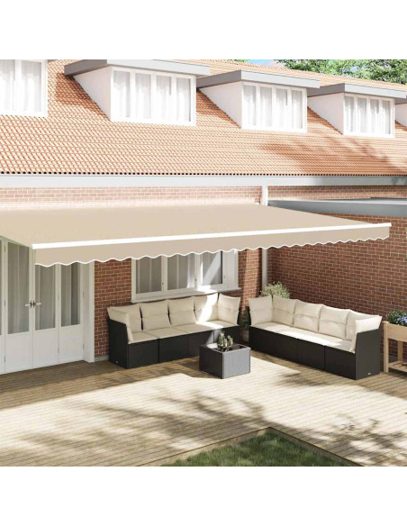 Tenda a Braccio Beige 580 x 20 cm Tela