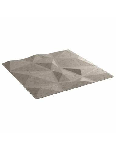 Pannelli da parete 24 pcs Grigio Cemento 50 x 50 cm Schiuma XPS