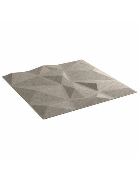 Pannelli da parete 48 pcs Grigio Cemento 50 x 50 cm Schiuma XPS
