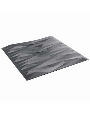Pannelli da parete 24 pcs Grigio pietra 50 x 50 cm Schiuma XPS